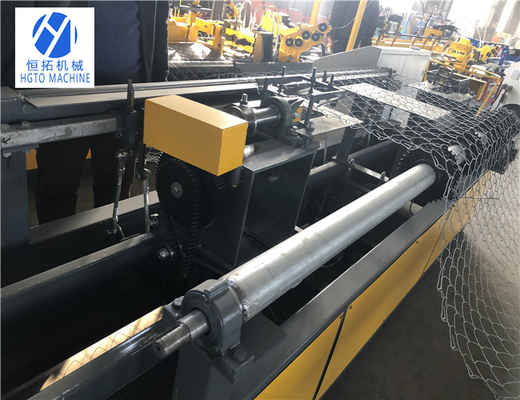 HGTO Anticorrosive Chain Link Making Machine , ISO9001 Wire Mesh Fencing Machine