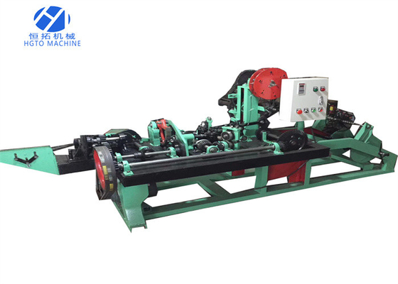 Double Strand Barbed Wire Making Machine , Airport ISO Fencing Wire Making Machine