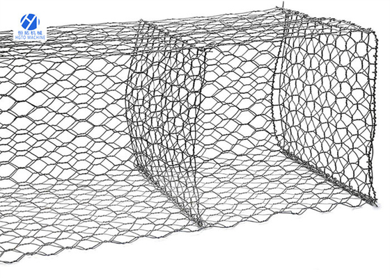 Gabion Box Hexagonal Wire Mesh 100x120mm Fireproof Eco Friendly