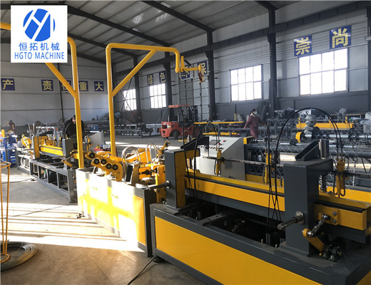 Double Wire Chain Link Fence Machine For Airport 380v Fireproof