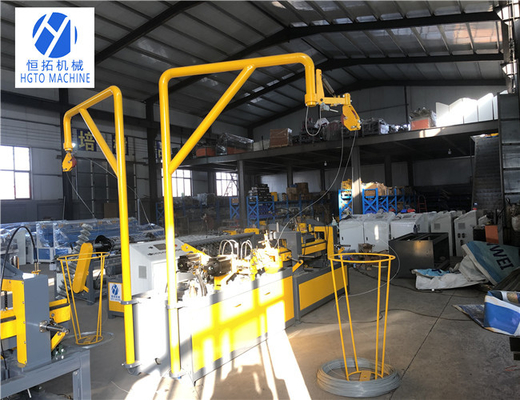 4m Width Chain Link Fence Weaving Machine , Motor ISO Diamond Fence Making Machine