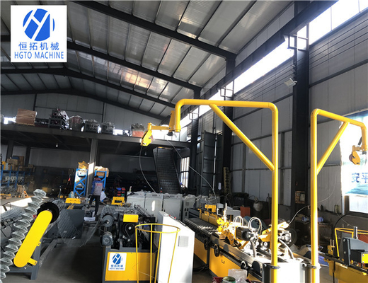 Double Wire Chain Link Fence Making Machine Automatic Rustproof Anticorrosive