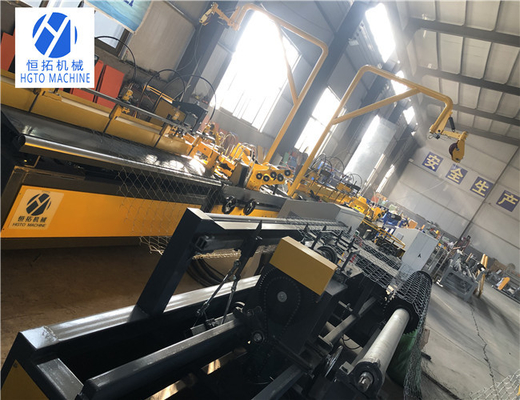 Double Wire Chain Link Fence Making Machine Automatic Rustproof Anticorrosive
