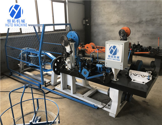 3KW Anticorrosive Wire Net Making Machine , Multipurpose Barb Wire Fencing Equipment