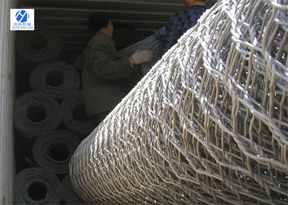 100mm Multiscene Hexagonal Wire Mesh Netting Stone Basket Corrosion Resistant