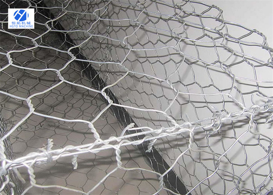 Gabion Box Hexagonal Wire Mesh 100x120mm Fireproof Eco Friendly