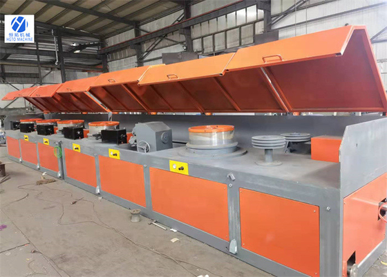 PLC Steel Pulley Wire Drawing Machine For Nails ODM Inlet Diameter 6.5-8mm